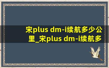 宋plus dm-i续航多少公里_宋plus dm-i续航多少公里测试